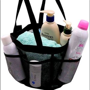 Shower caddy bag. Beach bag. Carry tote.